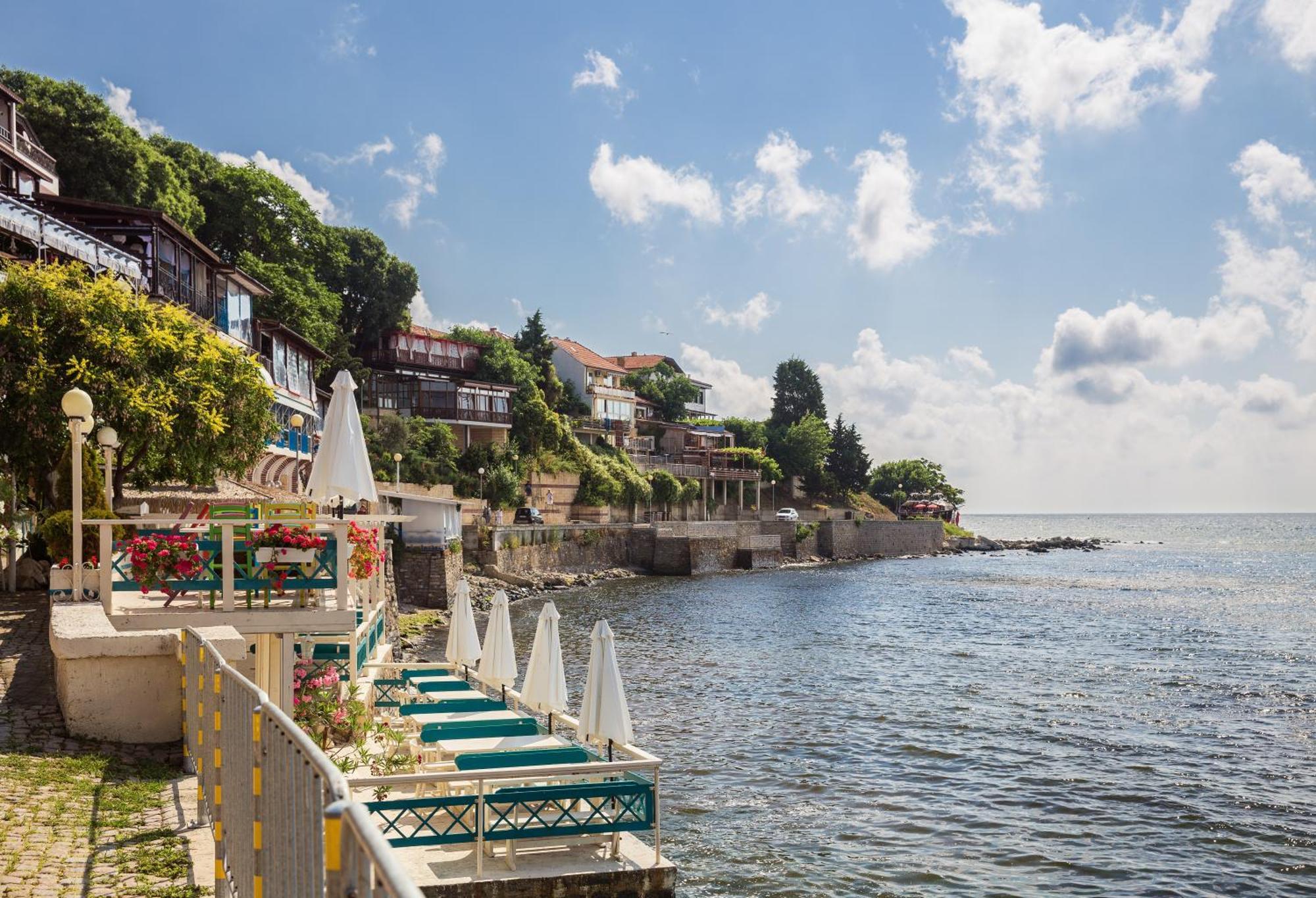 Luxury First Line Apartment With Pool By The Sea Νεσέμπαρ Εξωτερικό φωτογραφία